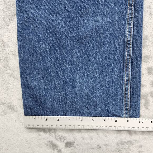 Vintage 90s Levi’s Jeans Mens W42 L30 Dark Wash Orange Tab 517 Bootcut Western - Picture 11 of 12